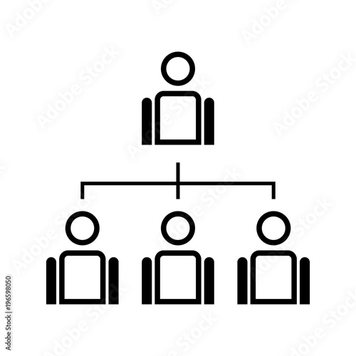 Businessman delegating vector icon