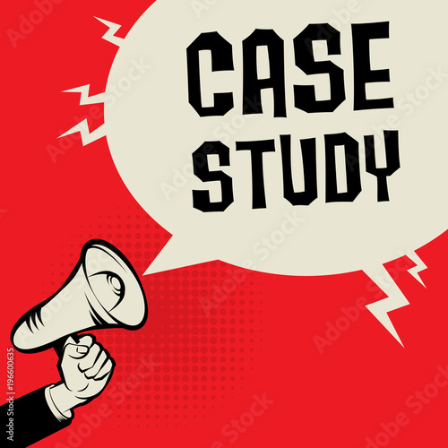 Megaphone Hand business concept Case Study