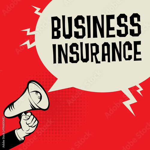 Megaphone Hand business concept Business Insurance