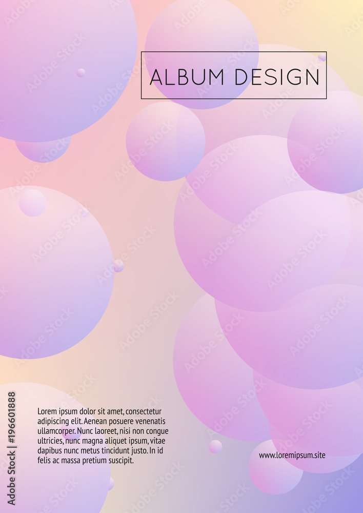 Fluid poster with round shapes. Gradient circles on holographic background. Modern hipster template for placards, covers, banners, flyers, presentations, annual. Minimal fluid poster in neon colors. Fluid poster with round shapes. Gradient circles on holographic background. Modern hipster template for placards, covers, banners, flyers, presentations, annual. Minimal fluid poster in neon colors.