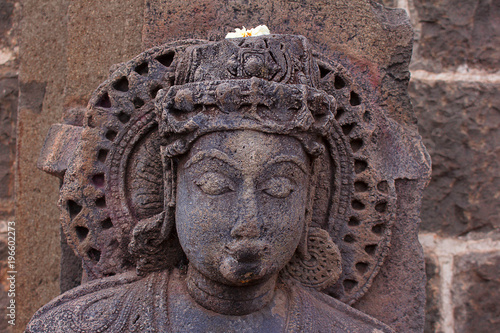 Parvati Statue, Bhuleshwar Temple Entrance, Maharshtra photo
