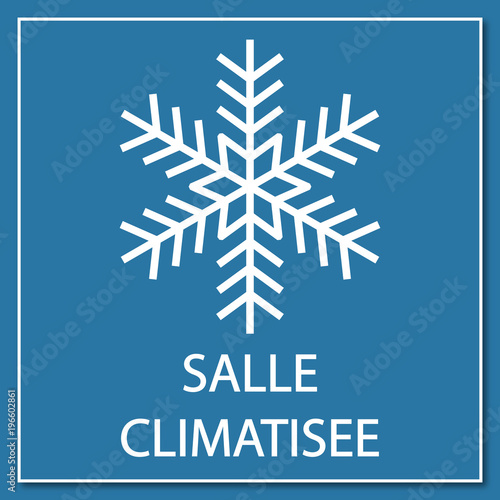 Logo salle climatisée.