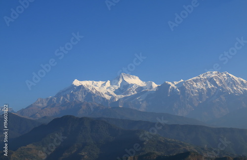 Machhapuchhre Himalaya mountain landscape Annapurna Pokhara Nepal