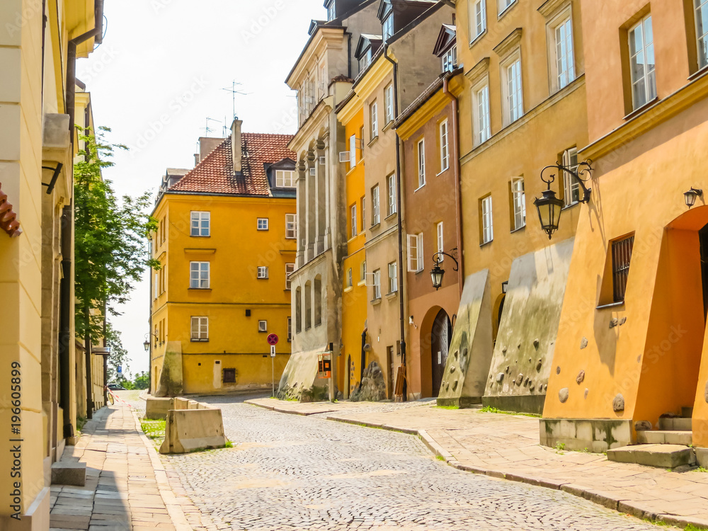 Fototapeta premium Old streets of the Old Town, Warsaw