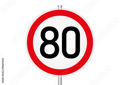 Geschwindigkeitsbegrenzung - 80
