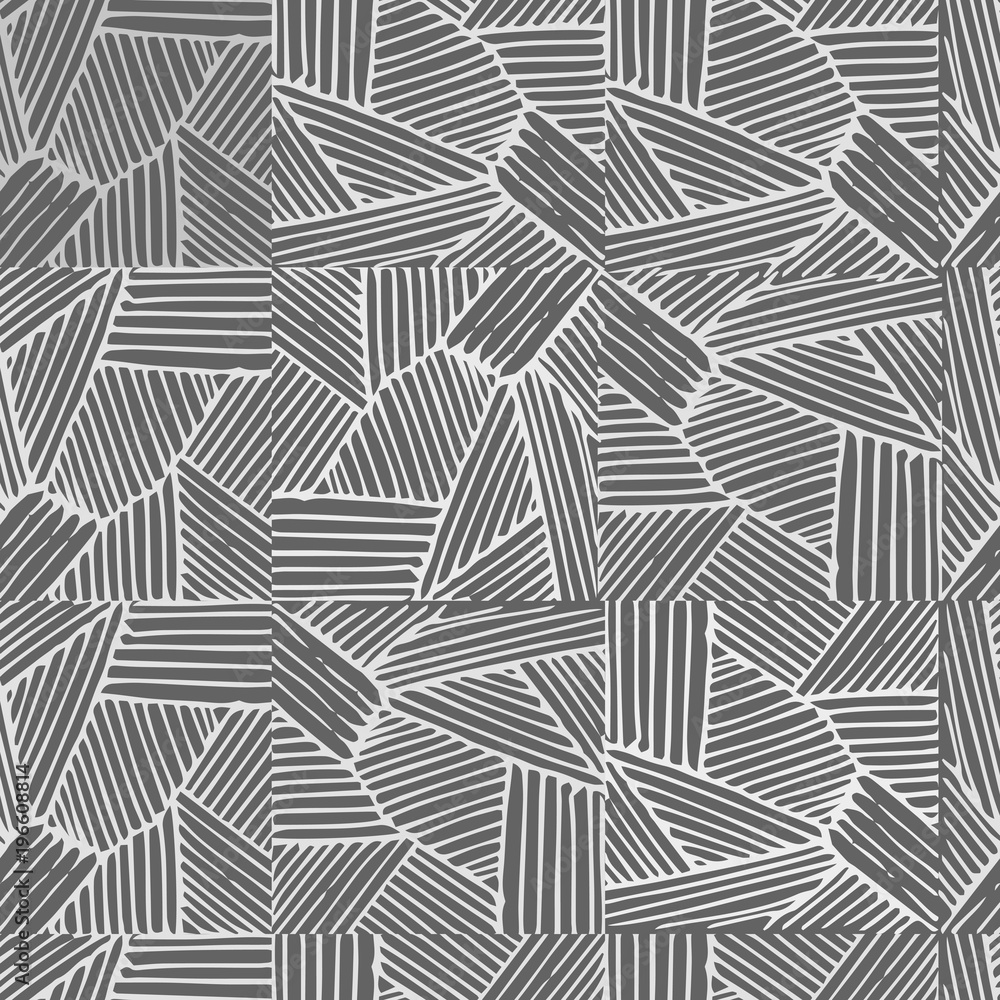 Seamless pattern of random lines on dark grey background
