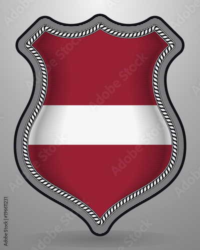 Free Download Flag of Latvia. Vector Badge and Icon - GFXLoad