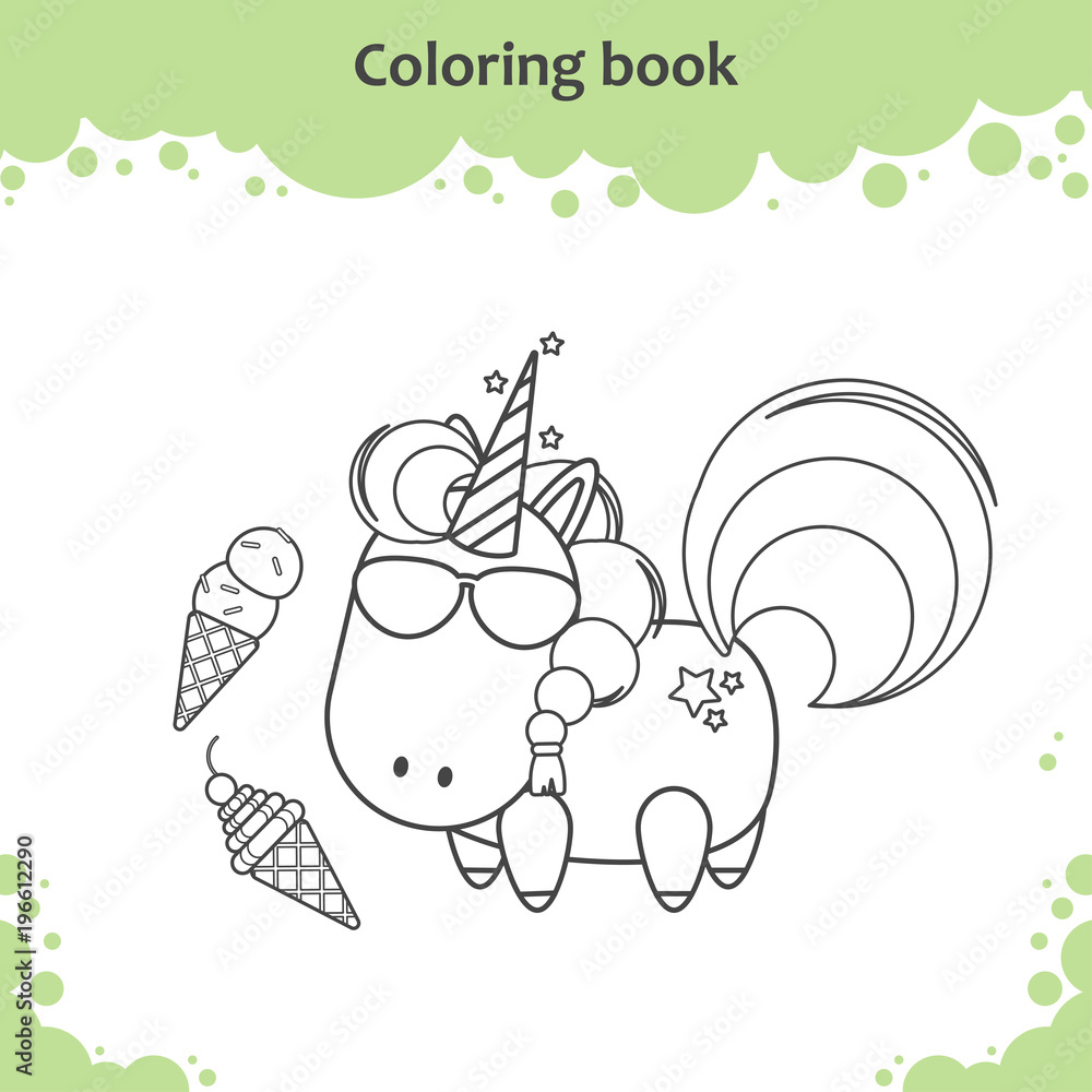 870  Unicorn Ice Cream Coloring Pages  Latest