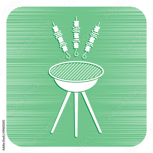Grilled kebab icon