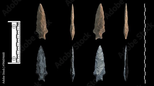 Spear Point - metavolcanic rock
Paleolithic artifacts animation photo