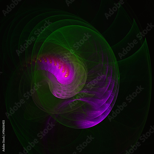 3D surreal illustration. Sacred geometry. Mysterious psychedelic relaxation pattern. Fractal abstract texture. Digital artwork graphic astrology magic 