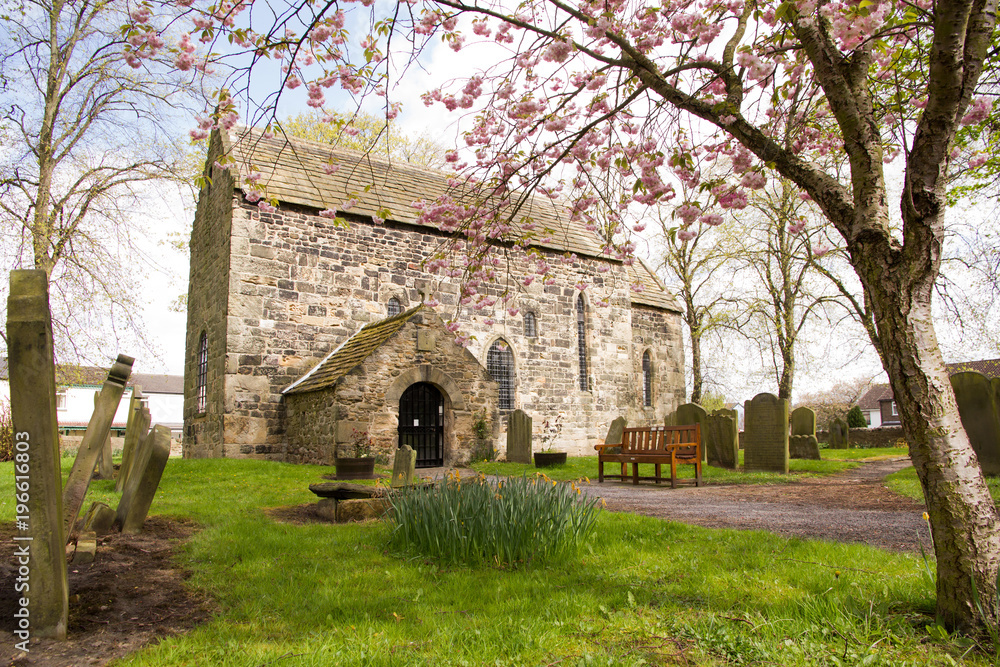 Ancient Escomb Church, County Durham, one of the oldest in the UK and founded in 7th century Ancient Escomb Church, County Durham, one of the oldest in the UK and founded in 7th century