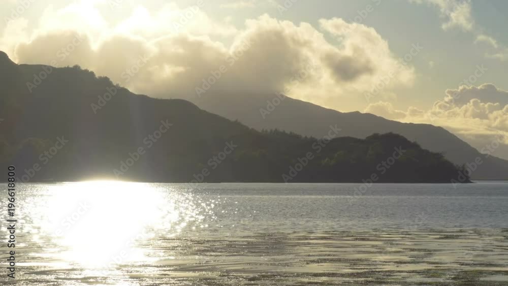 Autumn on Loch Duich in Scotland at Sunset Autumn on Loch Duich in Scotland at Sunset