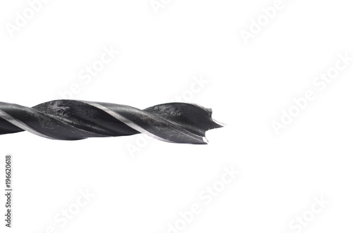 Tableau sur toile Wood drilling bits, brad point bits isolated on white background.