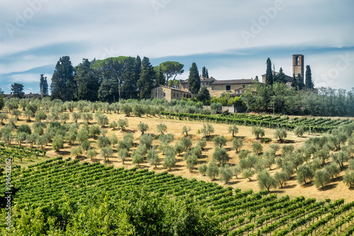 Landscape near San Gimignano  Tuscany 