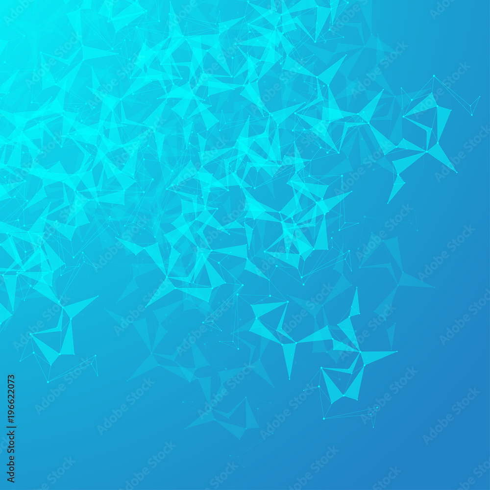 Molecule DNA and communication background. Connected lines with dots. Geometric abstract composition neuron. Concept science, chemistry, biology, medicine, technology, illustration Molecule DNA and communication background. Connected lines with dots. Geometric abstract composition neuron. Concept science, chemistry, biology, medicine, technology, illustration