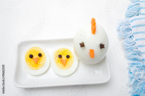 Cooking with eggs - funny story about mother chicken and her children © noxnorthy