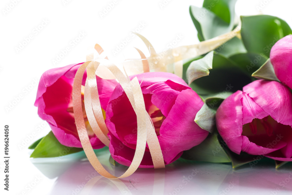 bouquet of pink tulips bouquet of pink tulips