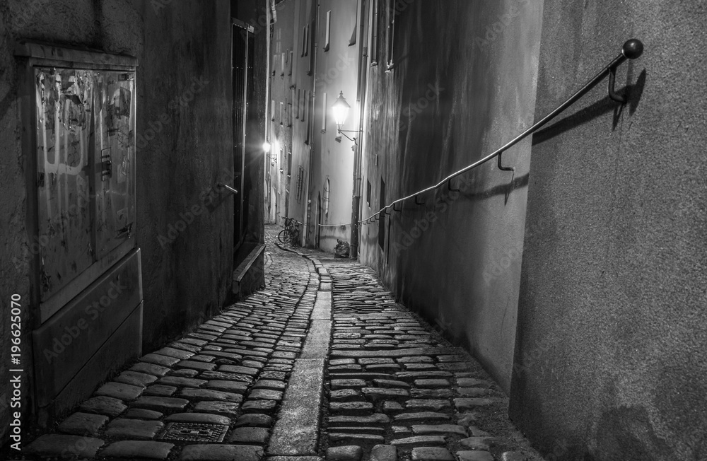 Gasse in Passau Schwarzweißfotografie Gasse in Passau Schwarzweißfotografie