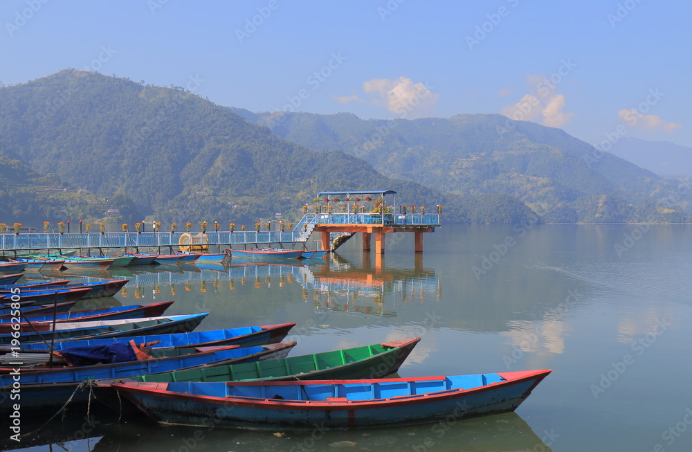 Fhewa lake boat cruise Pokhara Nepal
