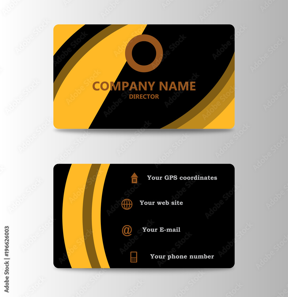 Corporate ID Card Design Template. Personal id card for business With Regard To Personal Identification Card Template