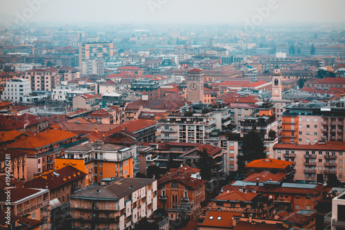 city overview about bergamo, italy
