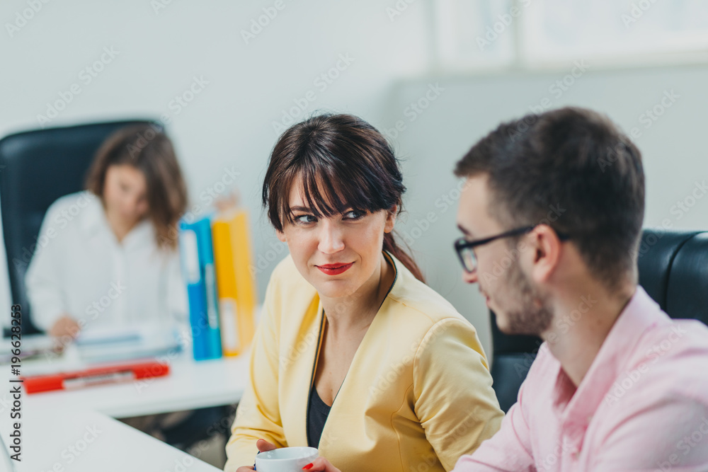 Fototapeta premium Colleagues at office