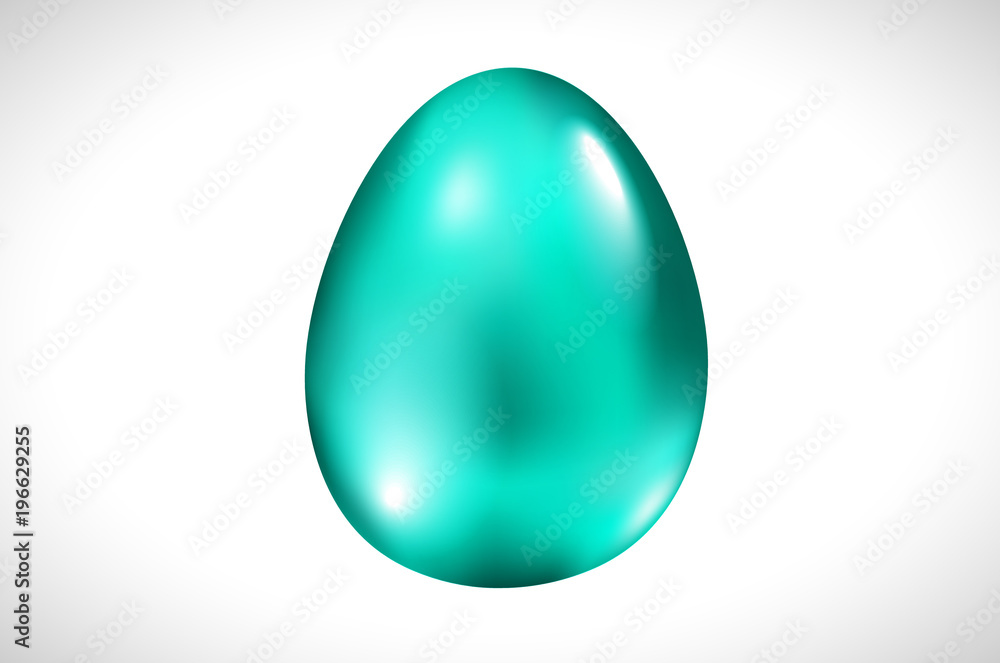 vector Isolated blue Easter Egg On White Background vector Isolated blue Easter Egg On White Background
