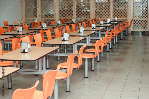 Φωτογραφία the interior of cafeteria or canteen, nobody