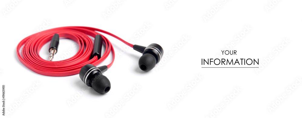 Headphones red music Headphones red music