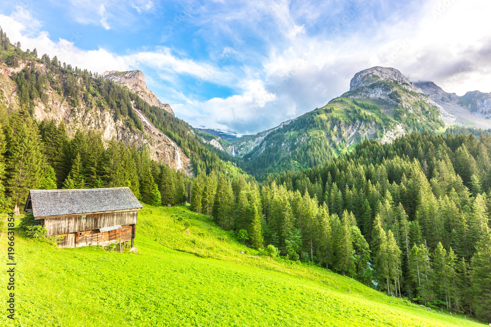 Mountain landscape near Gstaad, Switzerland
