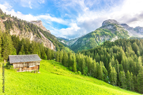 Mountain landscape near Gstaad, Switzerland