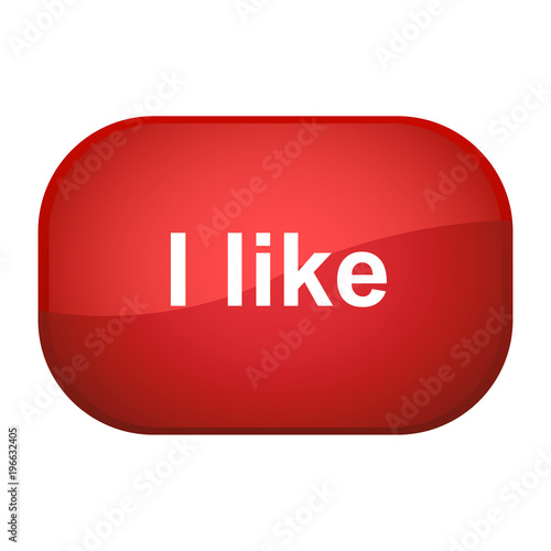 Glossy Button rot - Mag ich