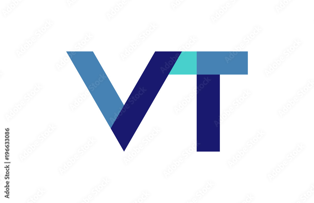 VT Ribbon Letter Logo VT Ribbon Letter Logo