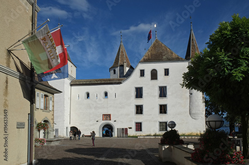 Medieval castle in Nyon city, Switzerland