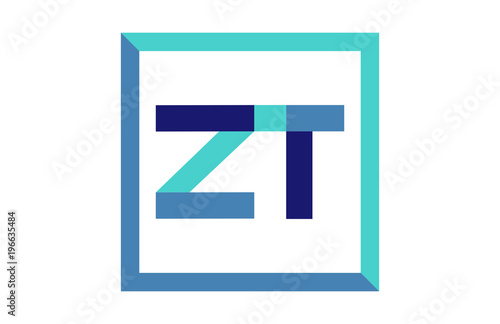 Free Download ZT Square Ribbon Letter Logo - GFXLoad