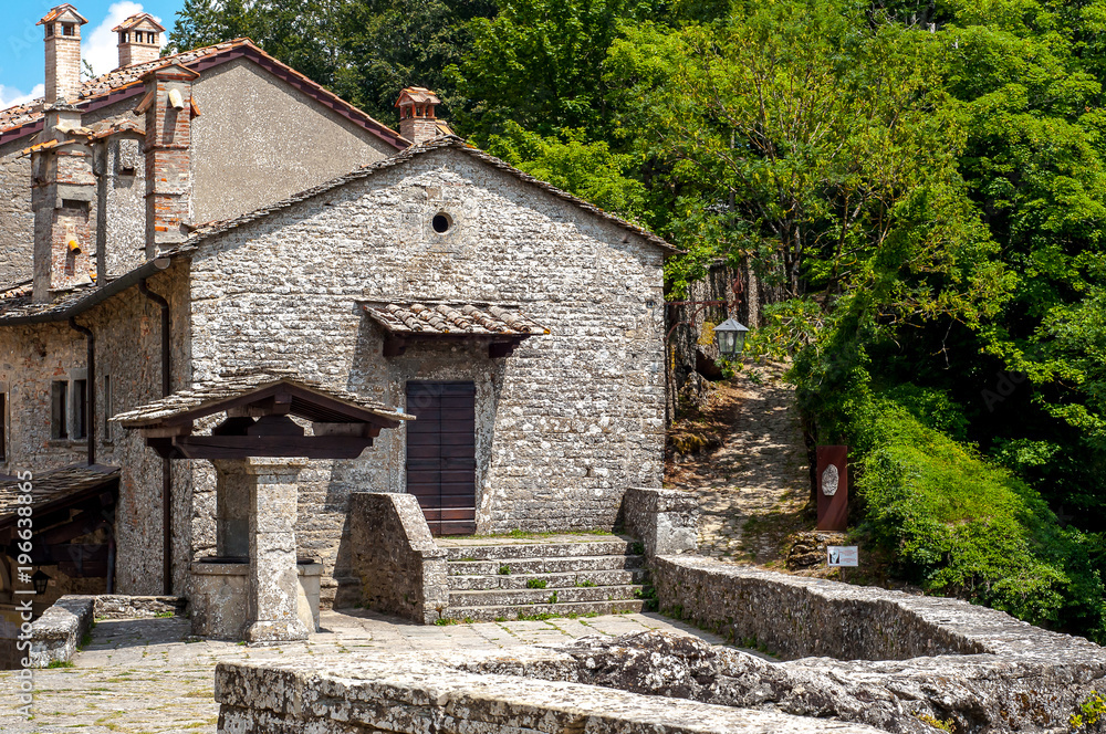 Old town stone buildings of Verna in Europe. Old town stone buildings of Verna in Europe.