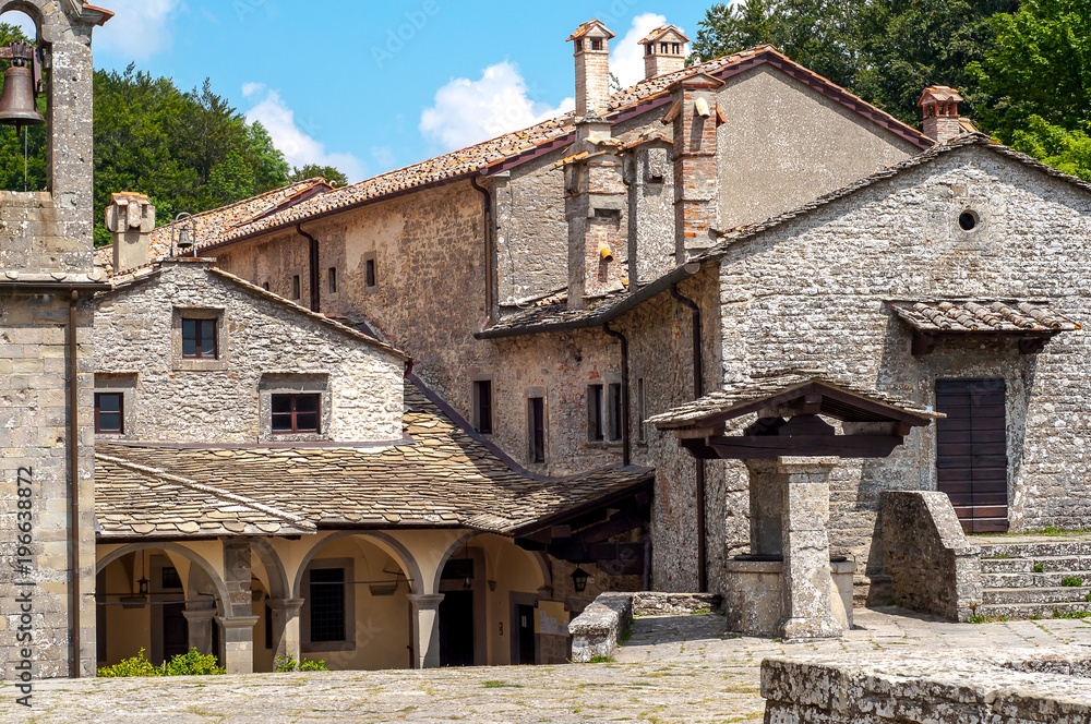 Old town stone buildings of Verna in Europe. Old town stone buildings of Verna in Europe.