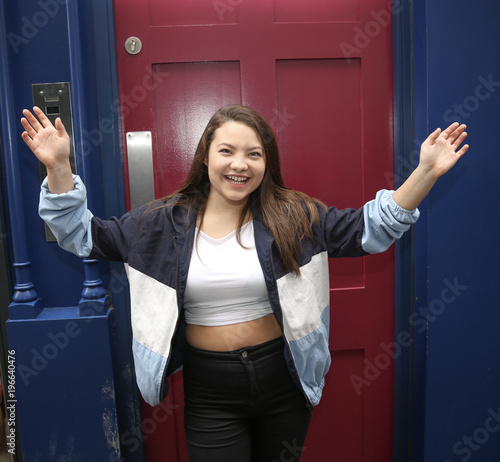 Asian Woman Happy Smiling Portrait Outdoors