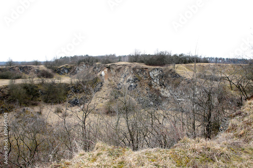 An old abandoned stone quarry