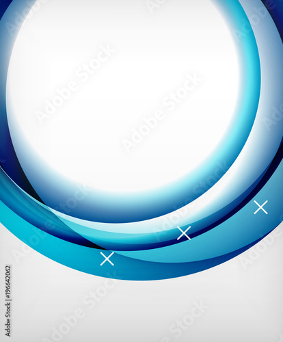 Glossy wave vector background with light and shadow effects, white cross shapes