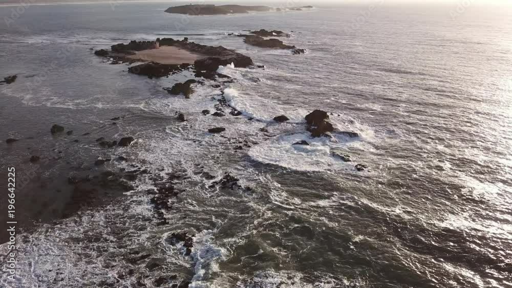 Aerial view of old fort on the small island near Essaouira in Morocco, 4k
Aerial view of old fort on the small island near Essaouira in Morocco, 4k