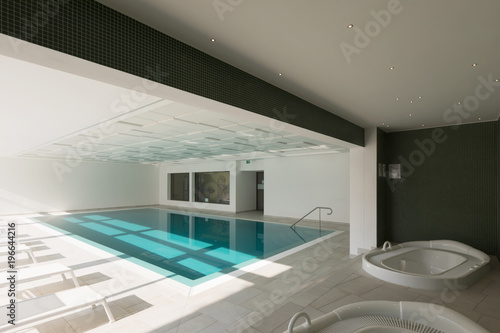 Covered swimming pool in a private residence © alexandre zveiger