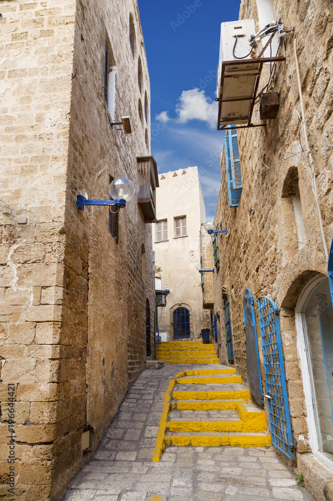 The old streets of Jaffa , Tel Aviv, Israel