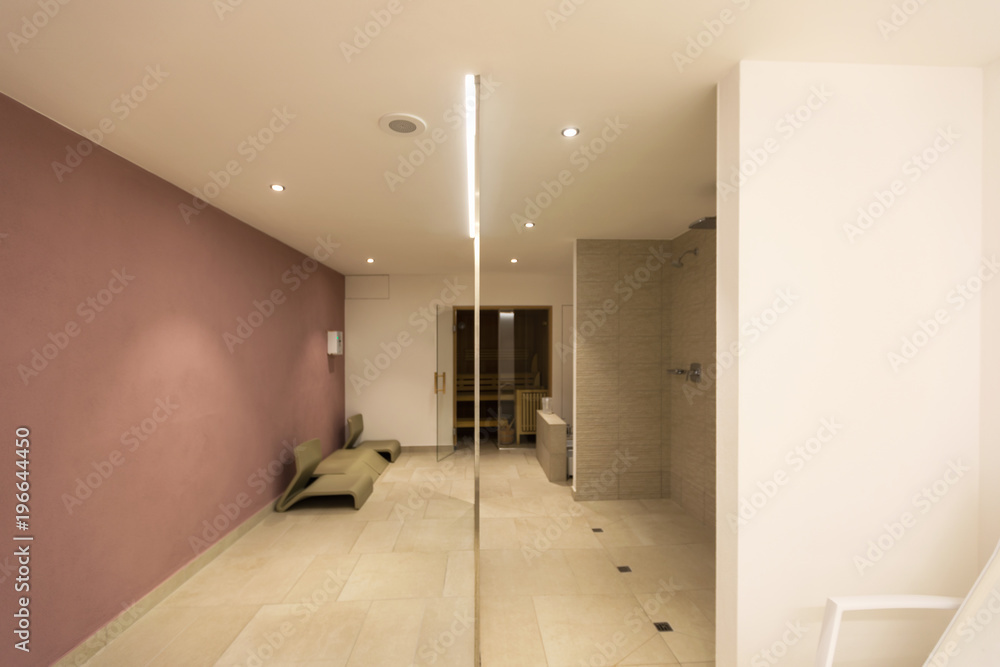 Fototapeta premium Spa shower at a private residence