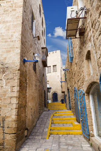 The old streets of Jaffa   Tel Aviv  Israel
