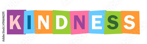 KINDNESS Colourful Letters Icon