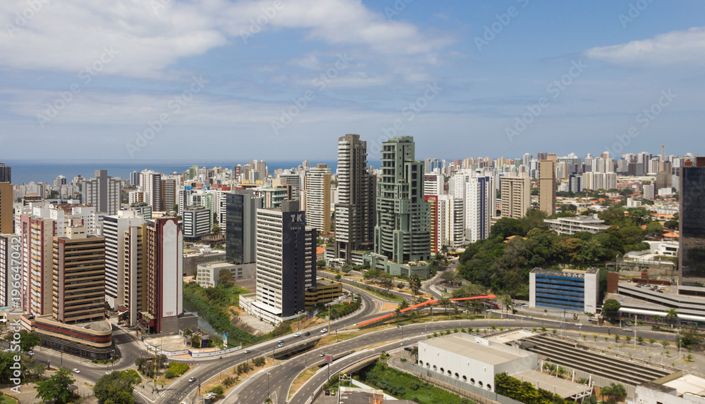 Naklejka premium Cidade vista de cima