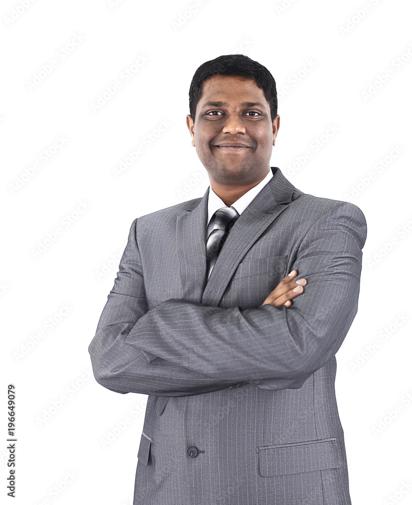 successful young businessman.isolated on a white successful young businessman.isolated on a white