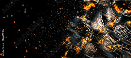 Basketball background. Abstract dark basketball background with copy space. © NatasaAdzic
